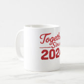 Tasse pour couple depuis 2024 (Devant gauche)