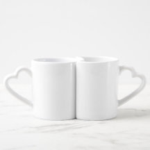 Tasse pour couples personnalisée – Design à demi-c