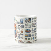 Tasse pour développeur de chat de codage (Centre)