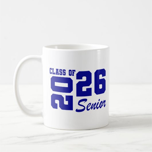 Tasse pour diplômé senior (Gauche)