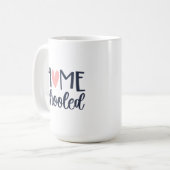 Tasse pour école à la maison avec cœur (Devant gauche)