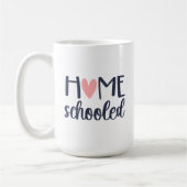 Tasse pour école à la maison avec cœur (Gauche)