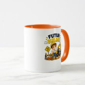 Tasse pour futur constructeur enfant mignon de la (Devant droit)