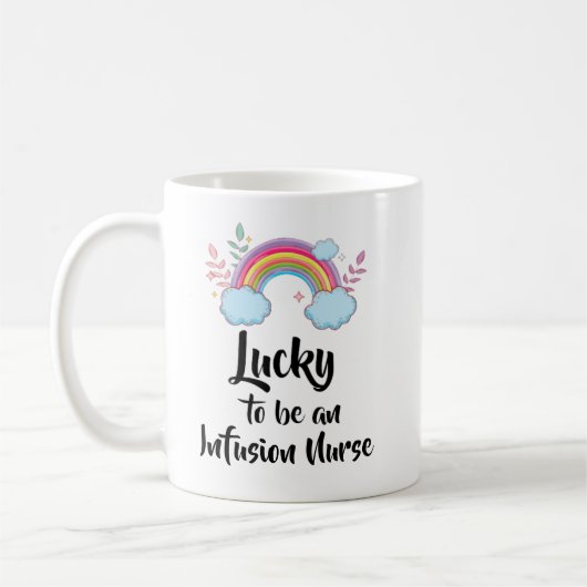 Tasse pour infirmière en perfusion chanceuse (Gauche)
