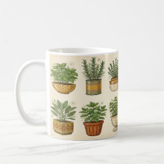 Tasse pour jardin d'herbes rétro — Tasse à café bo