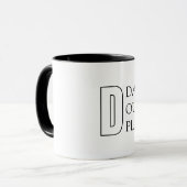 Tasse pour la Fête des Pères à Typographie Simple (Devant gauche)