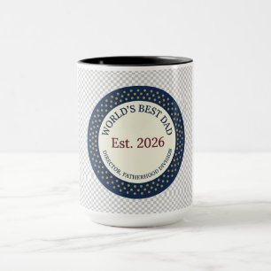 Tasse pour la Fête des Pères - Badge Rond Meilleur