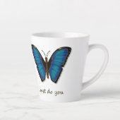 Tasse pour Latte Papillon Bleu (Droite)