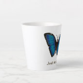 Tasse pour Latte Papillon Bleu (Devant)