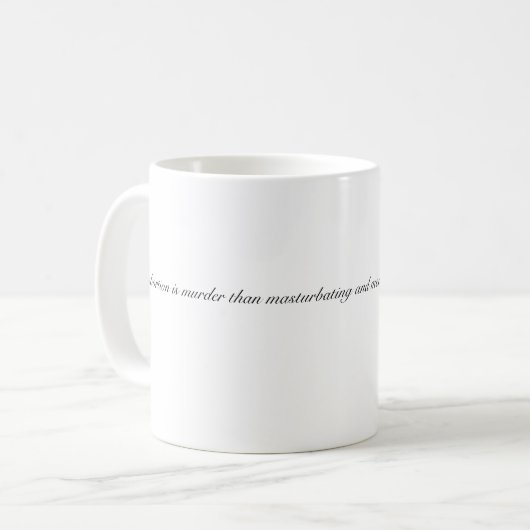 tasse pour l'avortement (Devant gauche)