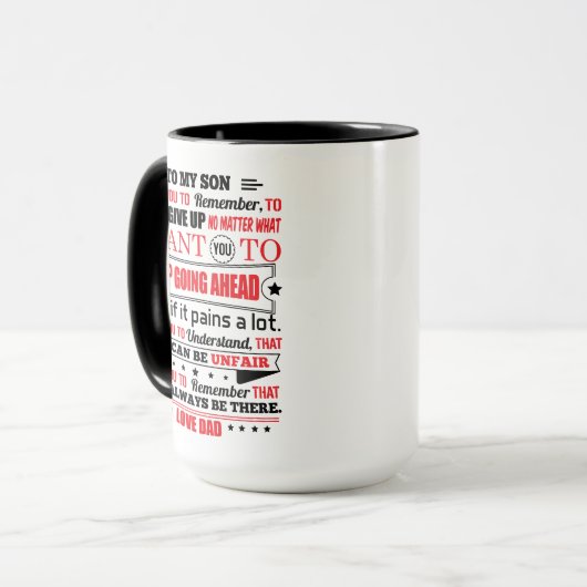 tasse pour le fils (Devant gauche)
