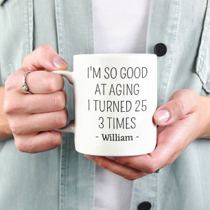 Tasse pour les 75 ans Fête d'anniversaire pour fem