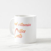 Tasse pour les amoureux du café et des chats (Devant gauche)