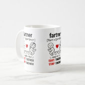 Tasse pour les couples qui pètent ensemble (Devant gauche)