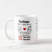Tasse pour les couples qui pètent ensemble (Gauche)