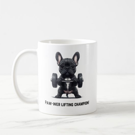 Tasse pour Lèveur de Poids Frenchie (Gauche)