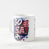 Tasse pour supporter de football patriotique améri (Devant gauche)