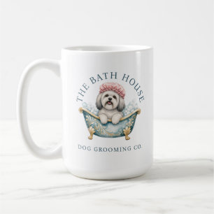 Tasse pour toiletteur de chien Lhasa Apso Standa