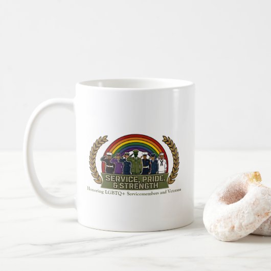 Tasse pour vétérans LGBTQ+ (Avec donut)