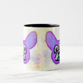 Tasse pourpre de bouledogue français (Centre)