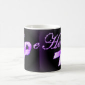 Tasse pourpre de conscience de ruban d'espoir (Centre)