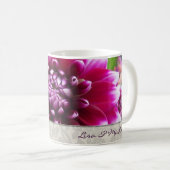 Tasse pourpre de dahlia de Fuschia (Devant droit)