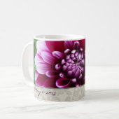 Tasse pourpre de dahlia de Fuschia (Devant gauche)