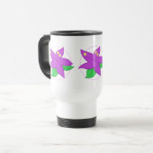 TASSE pourpre de fleur (Devant gauche)