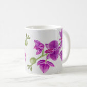 Tasse pourpre de fleur de Christina (Devant droit)