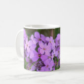 Tasse pourpre de fleurs (Devant gauche)