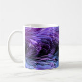 Tasse pourpre de marbre de fractale (Gauche)