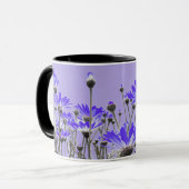 Tasse pourpre de marguerites (Devant gauche)