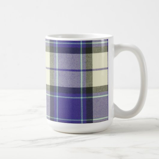 Tasse pourpre de tartan de Longniddry (Droite)
