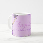 Tasse pourpre et rouge de princesse de ballerine (Devant gauche)