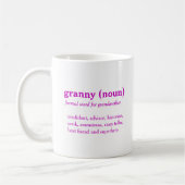 Tasse pourpre faite sur commande de définition de (Gauche)