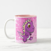 Tasse pourpre mignonne folle de monstre (Gauche)