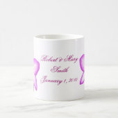 Tasse pourpre personnalisable d'orchidée (Centre)