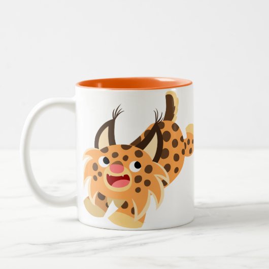 Tasse Prankish mignonne de chat sauvage de bande (Gauche)