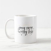 Tasse Prayez Plus Inquiétez Moins (Gauche)