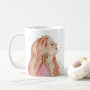 Tasse Précieuse Blanche & Éclaboussure