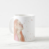 Tasse Précieuse | Blanche & Éclaboussure (Devant gauche)