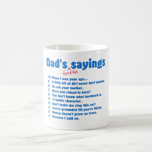 Tasse préférée d'énonciations de papas (Centre)