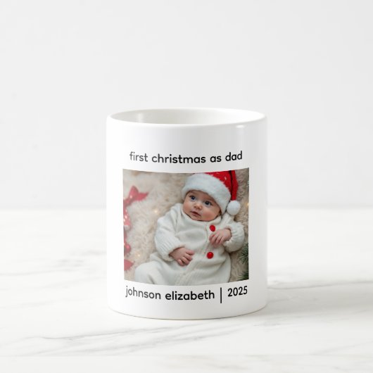 Tasse Premier Noël en tant que Papa (Centre)
