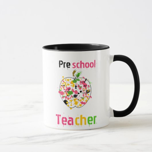 Tasse préscolaire de professeur - peignez (Droite)