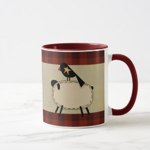 tasse primitive de moutons