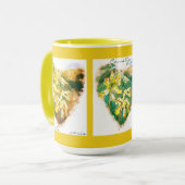 Tasse Primula veris Green Heart Cowslip (Devant gauche)