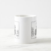 Tasse principale de bande dessinée de queue (Centre)