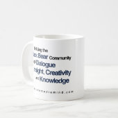 Tasse principale de logo d'esprit masculin de (Devant gauche)