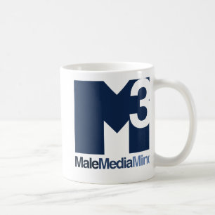 Tasse principale de logo d'esprit masculin de
