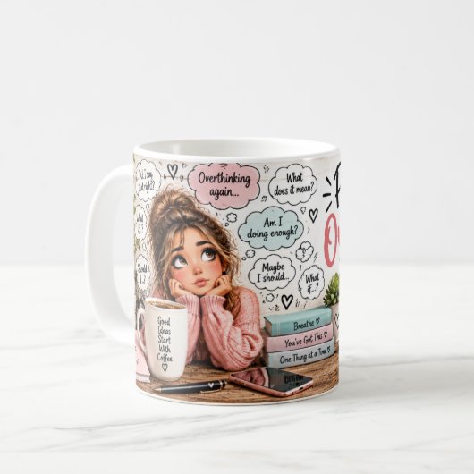 Tasse Probably Overthinking It (Devant gauche)